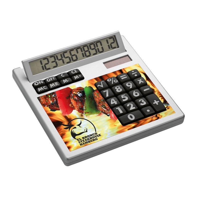 Calculator de birou cu față detașabilă pentru personalizare Alb