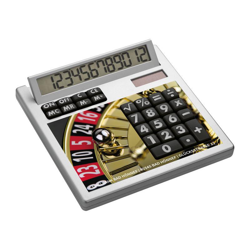 Calculator de birou cu față detașabilă pentru personalizare Alb
