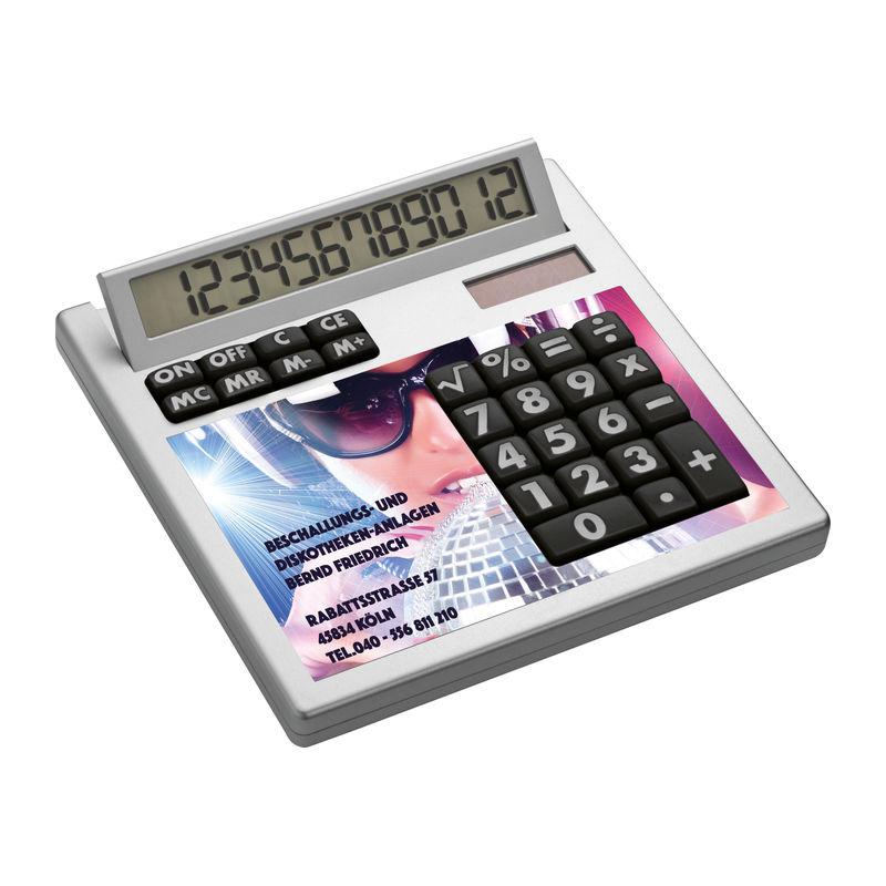 Calculator de birou cu față detașabilă pentru personalizare Alb