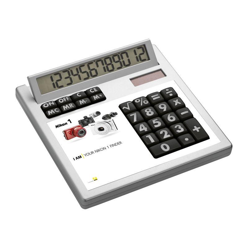 Calculator de birou cu față detașabilă pentru personalizare Alb