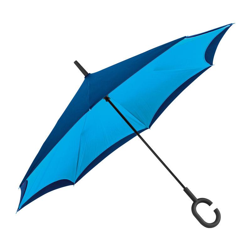 Umbrelă cu mâner ”C” Light Blue