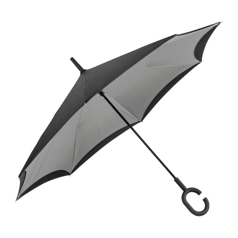 Umbrelă cu mâner ”C” Gri
