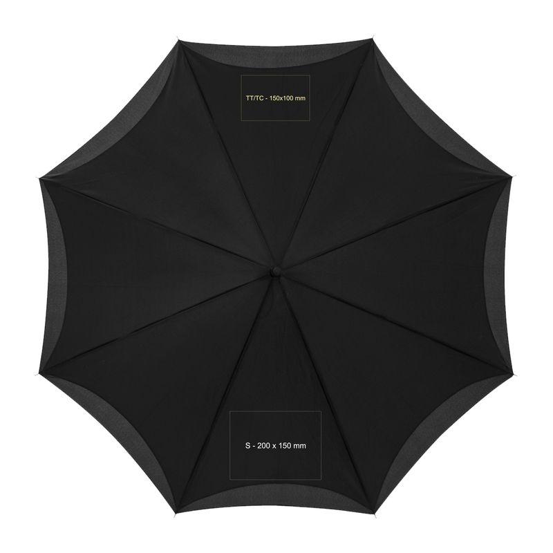 Umbrelă cu mâner ”C” Gri