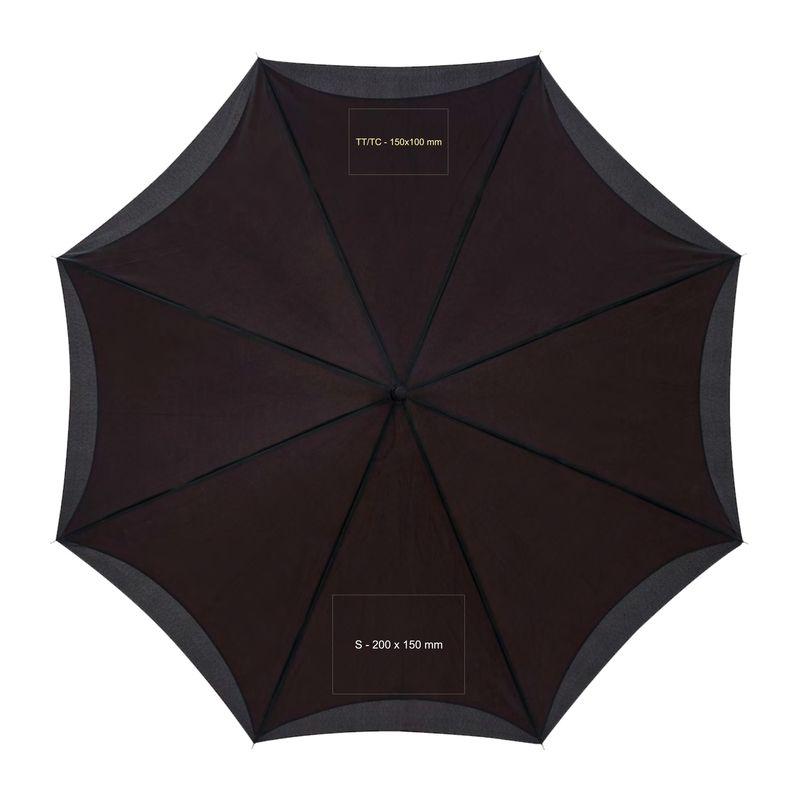 Umbrelă cu mâner ”C” Portocaliu