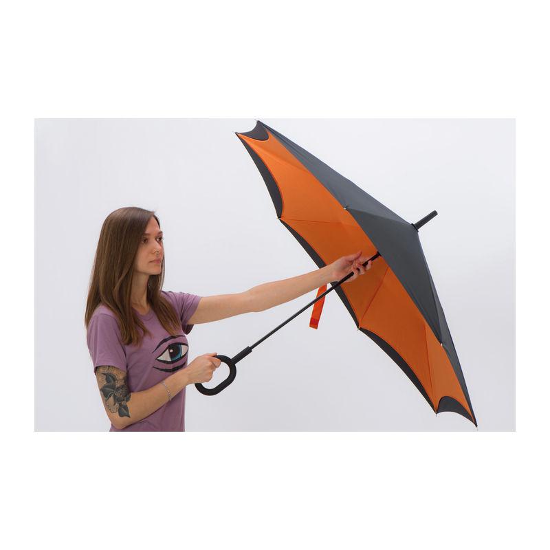 Umbrelă cu mâner ”C” Portocaliu