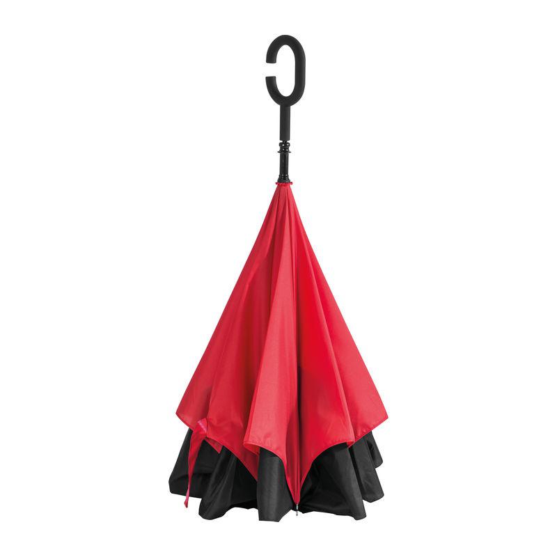 Umbrelă cu mâner ”C” Roșu