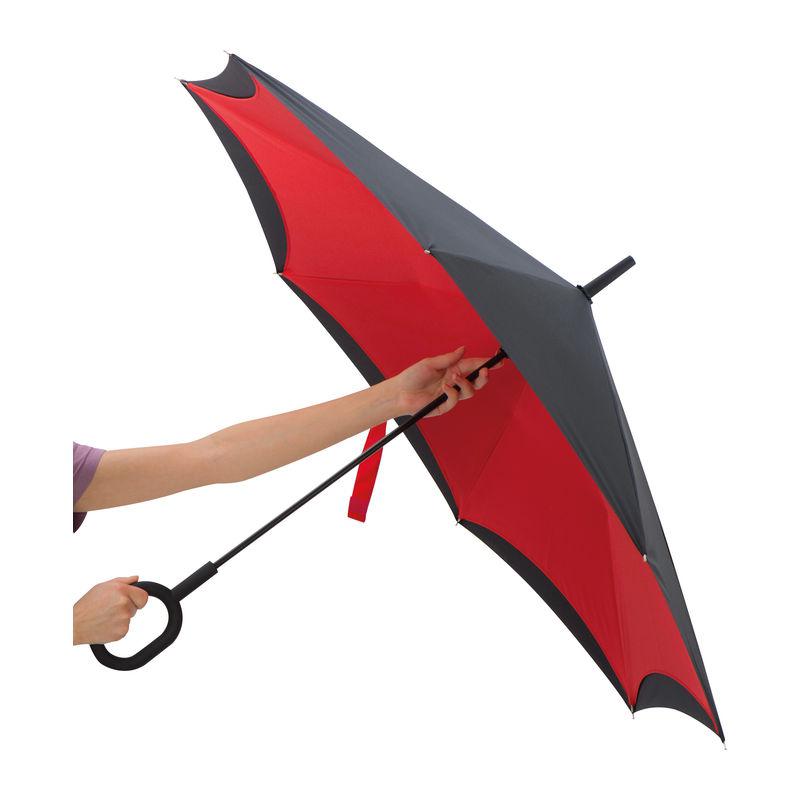 Umbrelă cu mâner ”C” Roșu