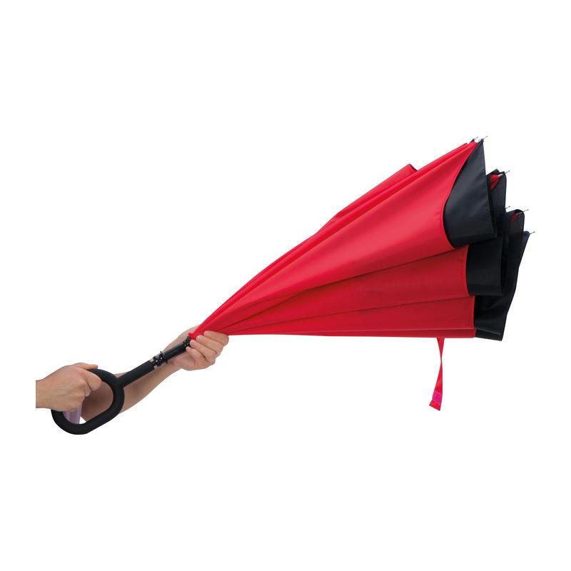 Umbrelă cu mâner ”C” Roșu