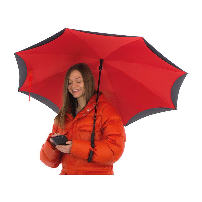 Umbrelă cu mâner ”C” Roșu