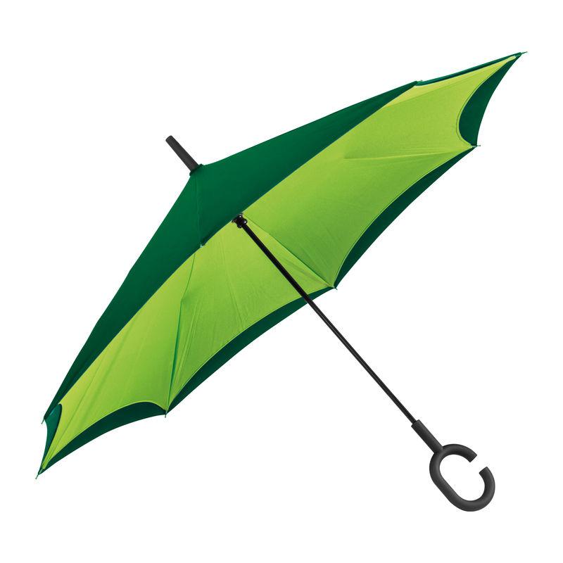 Umbrelă cu mâner ”C” LIght Green