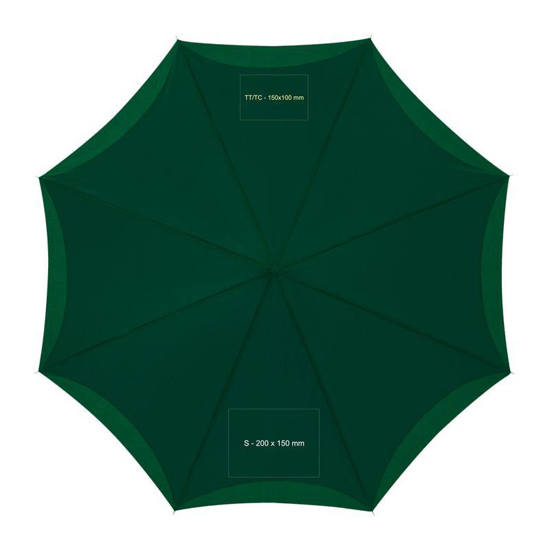 Umbrelă cu mâner ”C” LIght Green