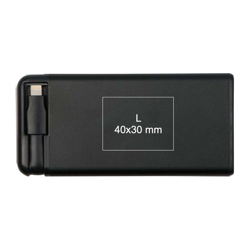 Powerbank 4000 mAh cu ventuză Negru