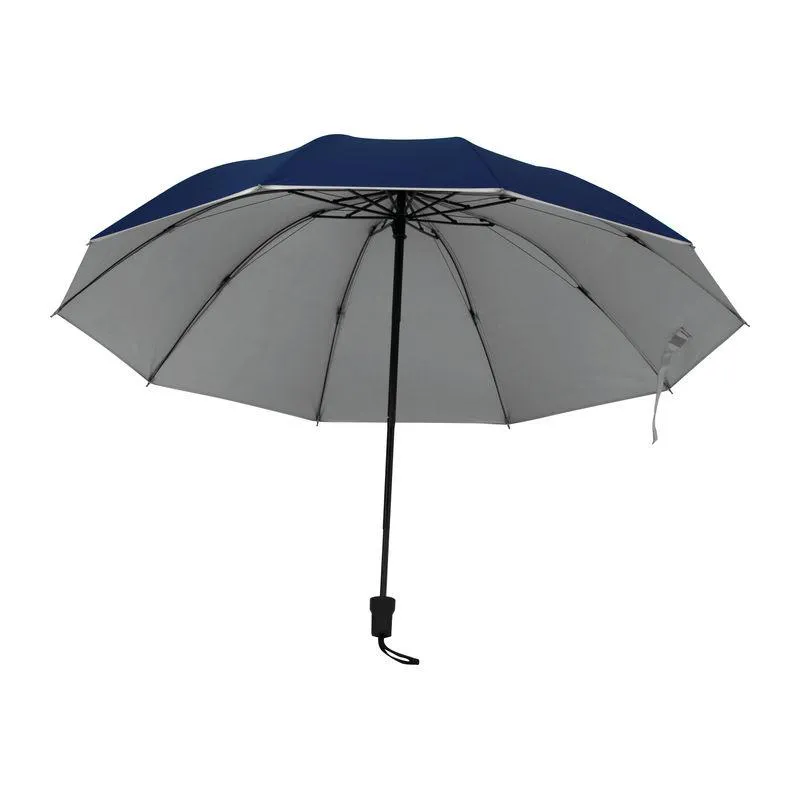 Umbrelă cu interior argintiu Albastru Inchis