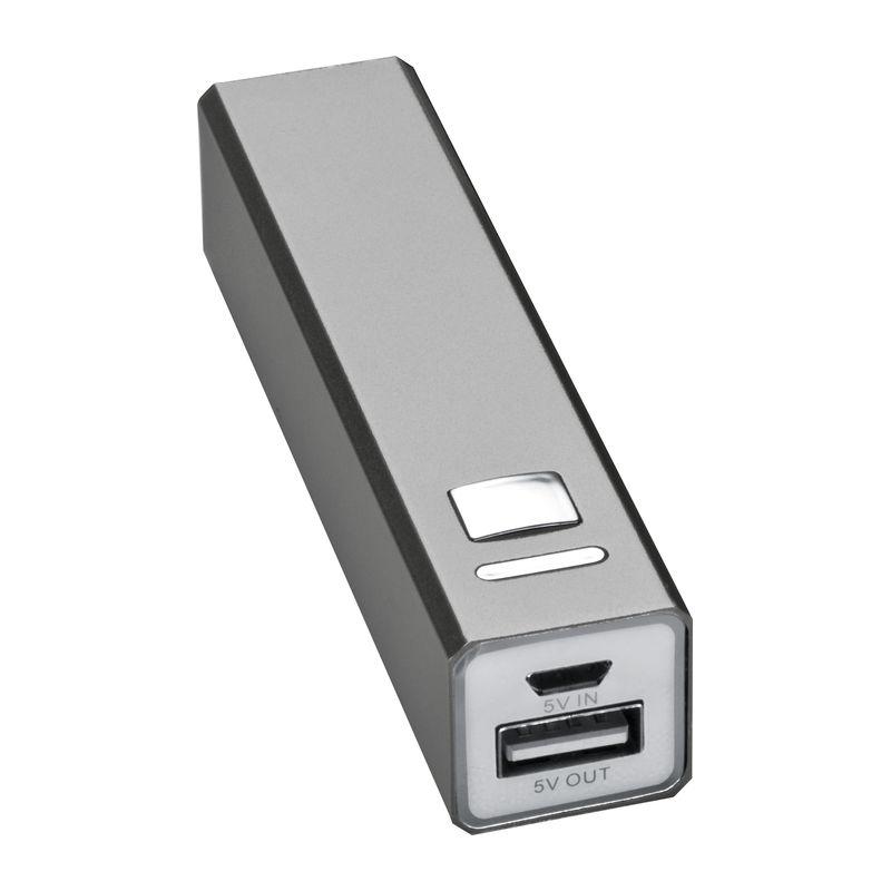 Powerbank din metal Gri