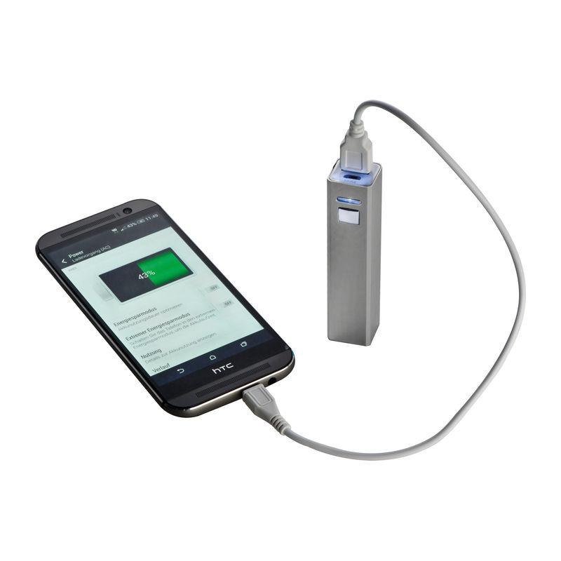 Powerbank din metal Gri