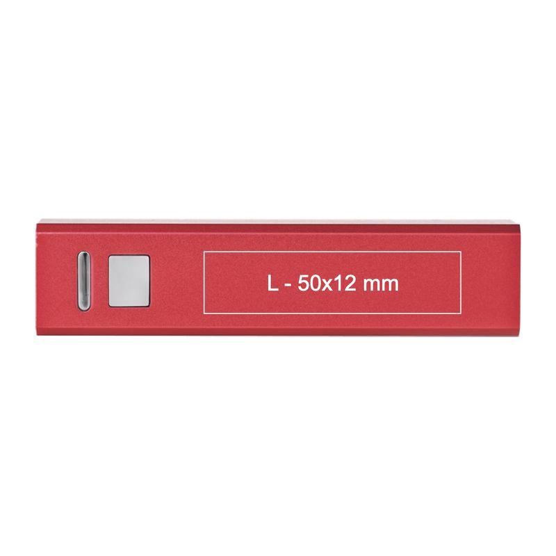 Powerbank din metal Roșu