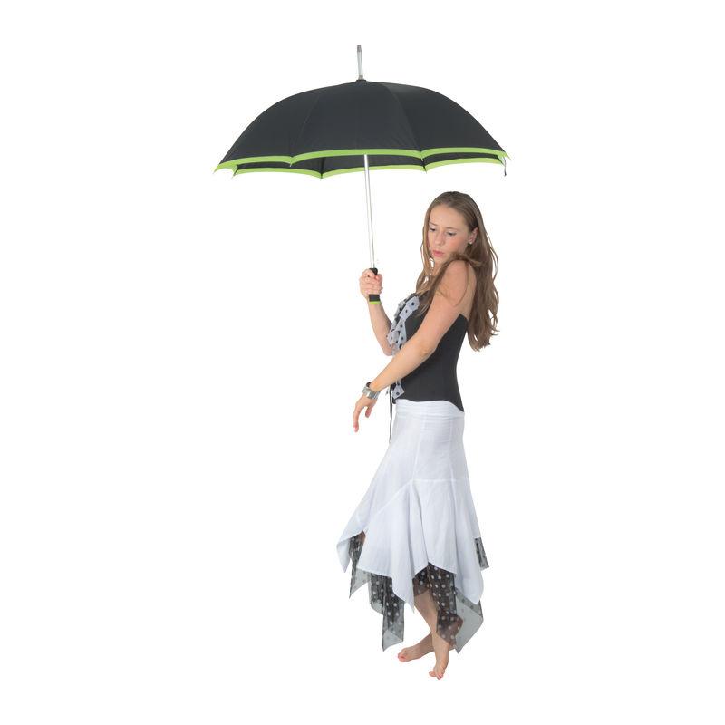 Umbrelă automată din mătase LIght Green