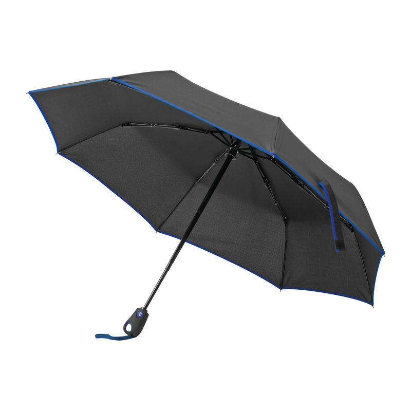 Umbrelă de buzunar cu margini colorate Albastru