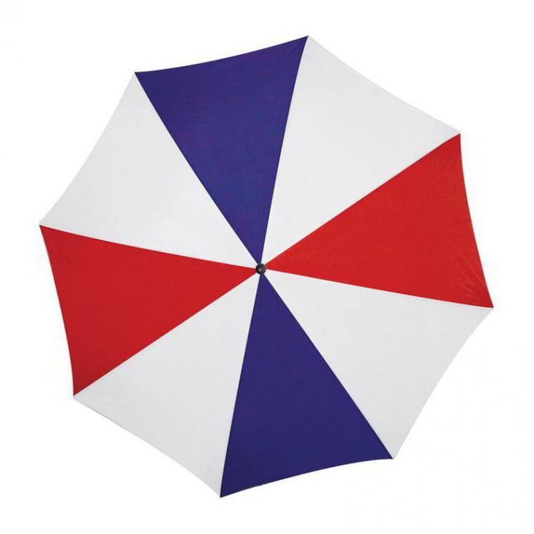 Umbrelă automată cu mâner din lemn Albastru