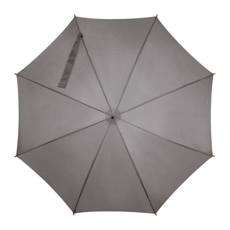 Umbrelă automată cu mâner din lemn Gri