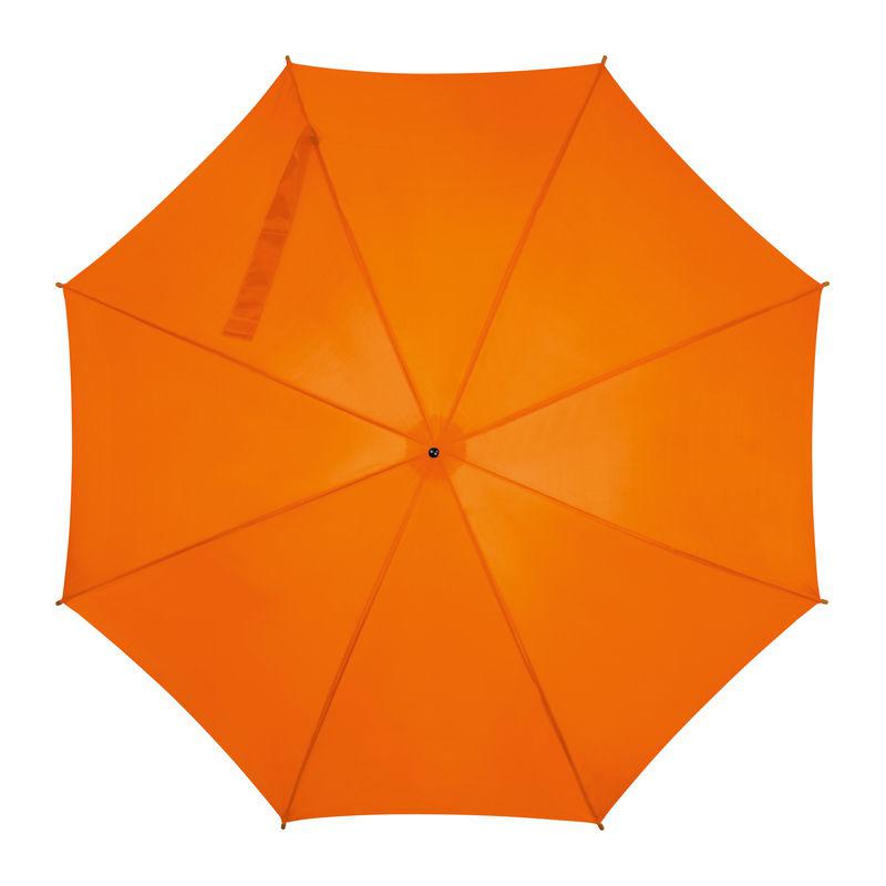 Umbrelă automată cu mâner din lemn Portocaliu