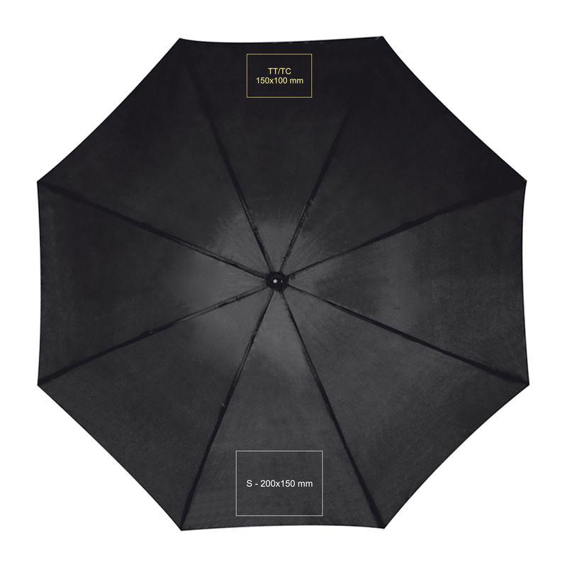 Umbrelă mare GOLF Negru