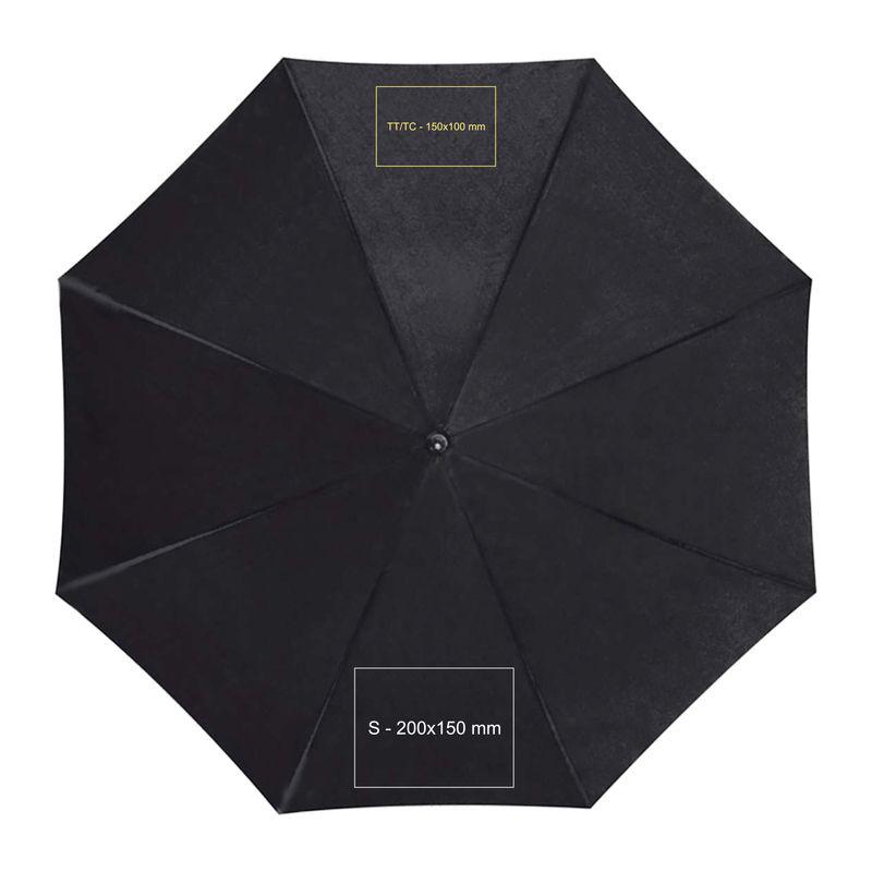 Umbrelă automată uşoară Negru
