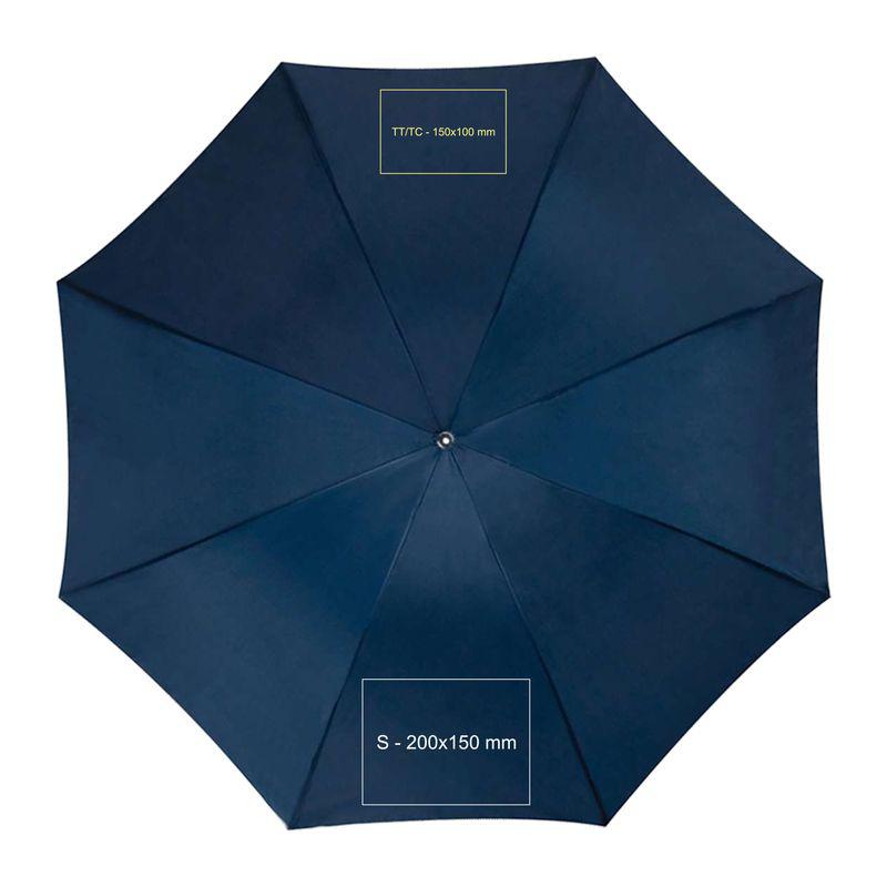 Umbrela cu mâner curbat Albastru Inchis