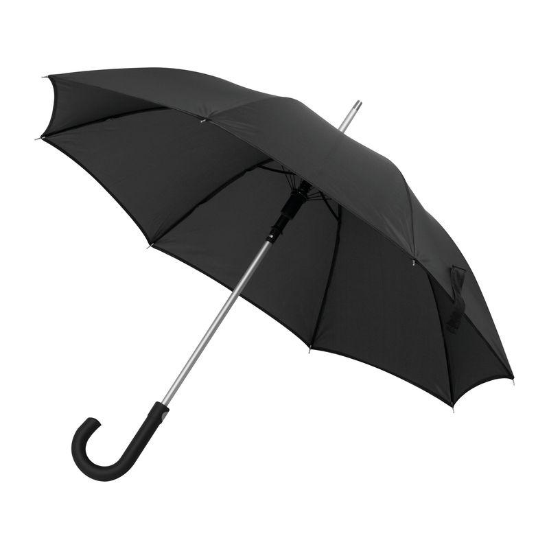 Umbrela cu mâner curbat Negru