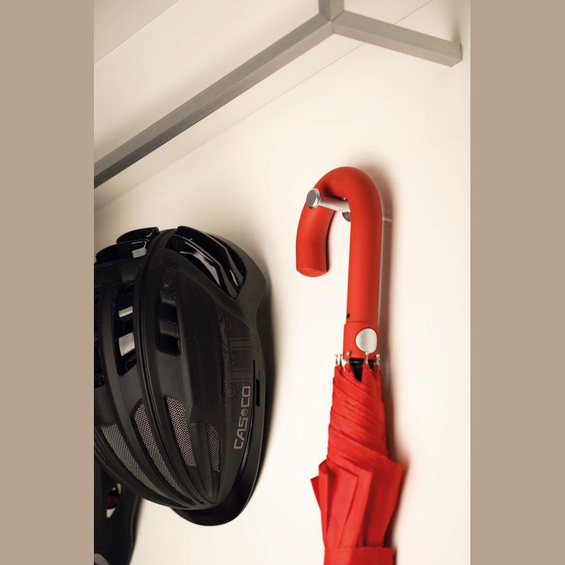 Umbrela cu mâner curbat Roșu