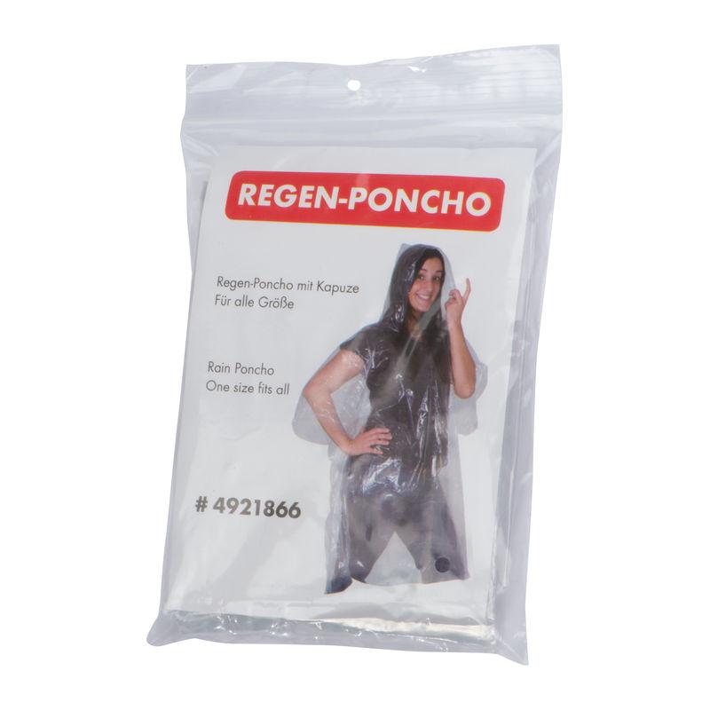 Poncho transparent în husă de nylon Mixt XL