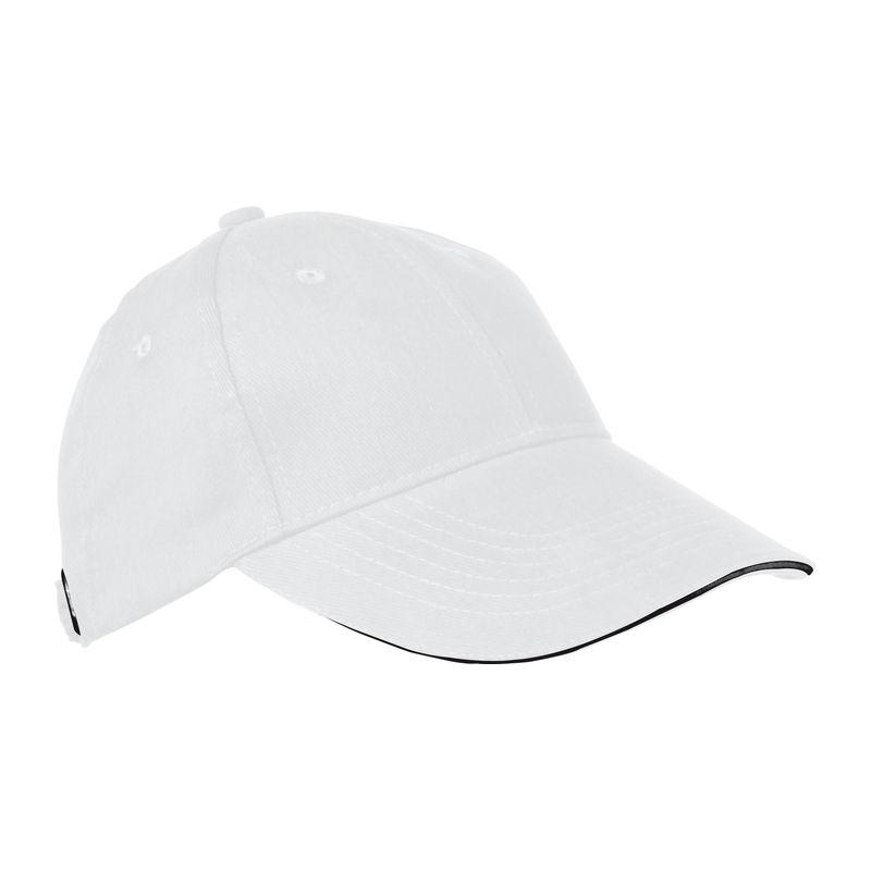 Şapcă baseball 6 panele Alb