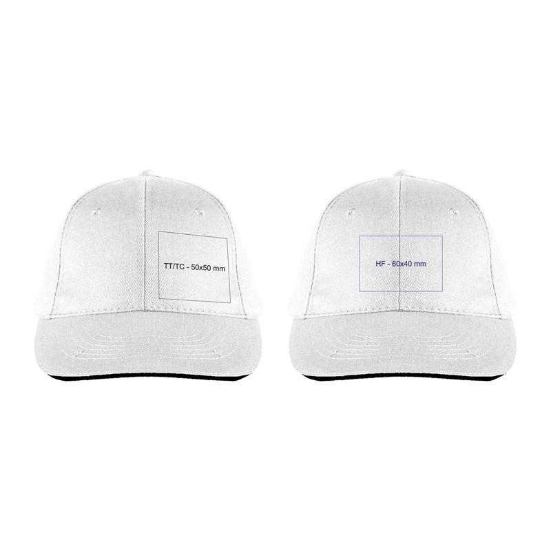 Şapcă baseball 6 panele Alb Marime universala