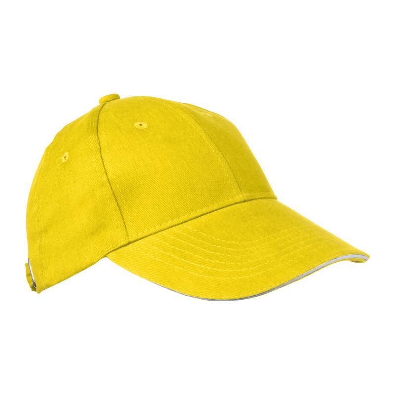 Şapcă baseball 6 panele Galben