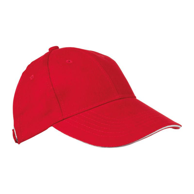 Şapcă baseball 6 panele Roșu Marime universala