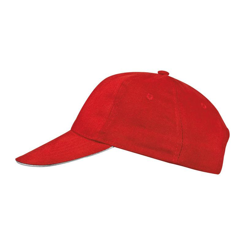 Şapcă baseball 6 panele Roșu Marime universala
