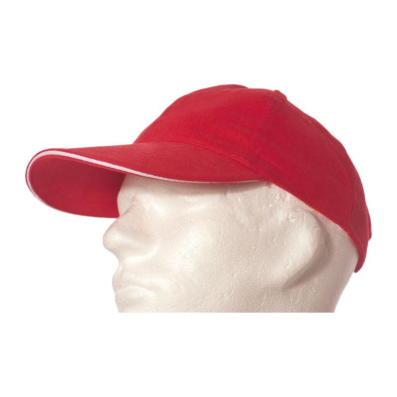 Şapcă baseball 6 panele Roșu Marime universala