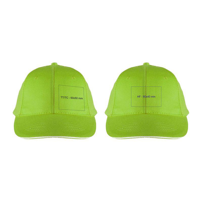 Şapcă baseball 6 panele LIght Green Marime universala