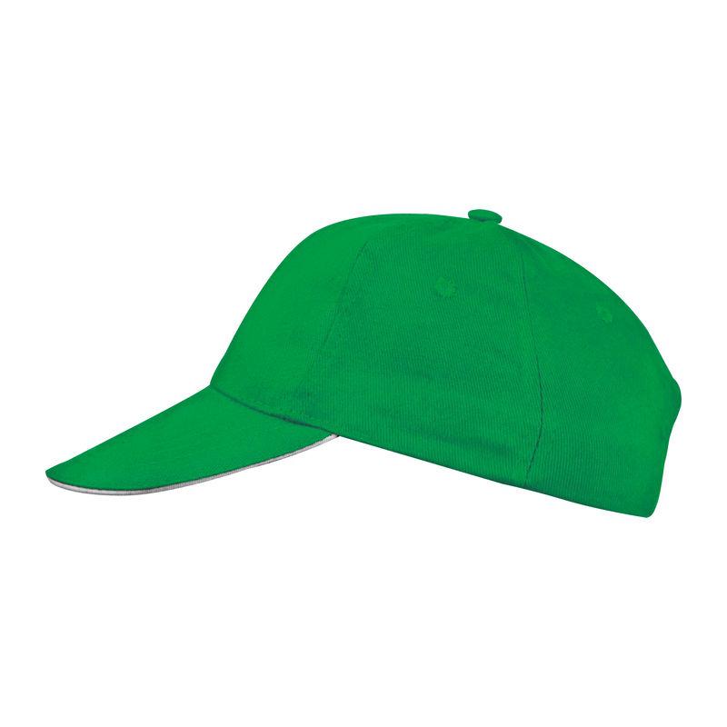 Şapcă baseball 6 panele Verde Marime universala