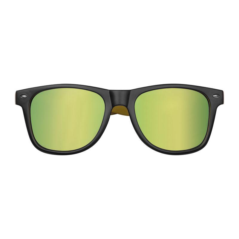 Ochelari de soare bicolor cu lentile oglindite Galben