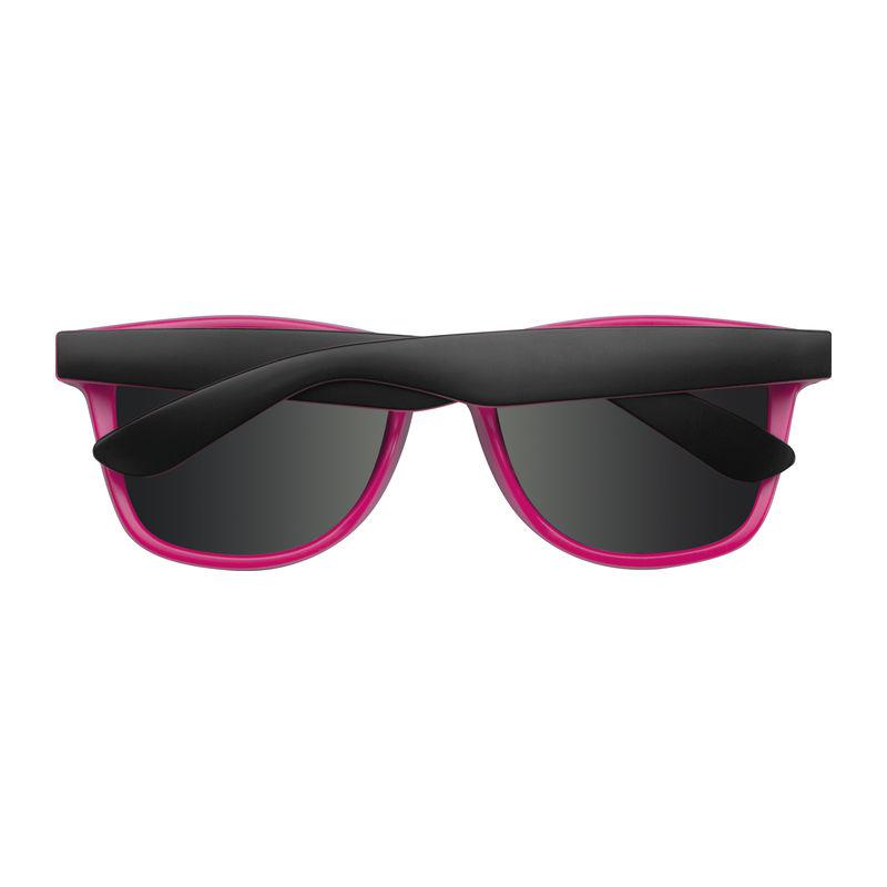 Ochelari de soare bicolor cu lentile oglindite Roz