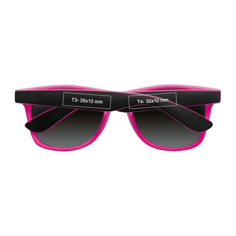 Ochelari de soare bicolor cu lentile oglindite Roz