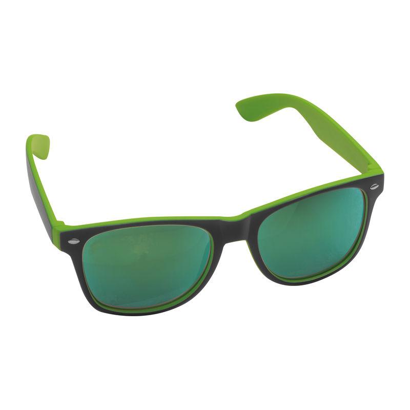 Ochelari de soare bicolor cu lentile oglindite Verde