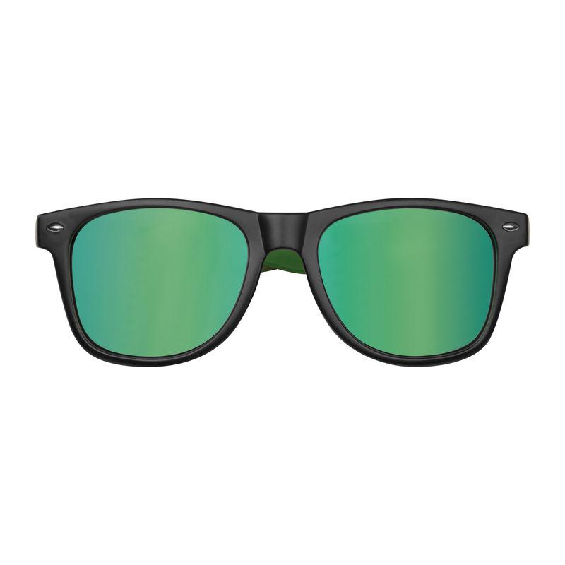 Ochelari de soare bicolor cu lentile oglindite Verde