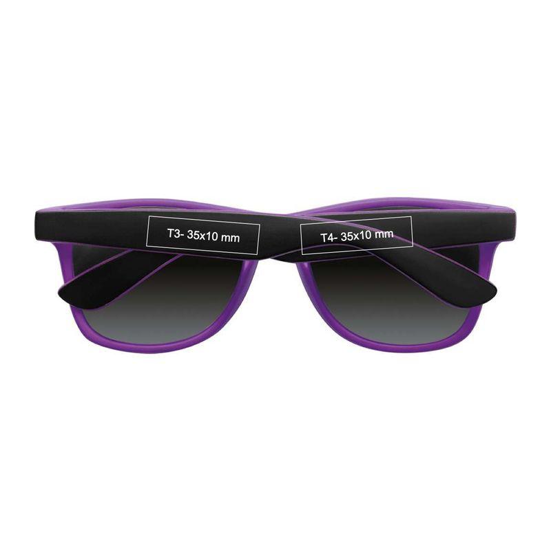 Ochelari de soare bicolor cu lentile oglindite Mov