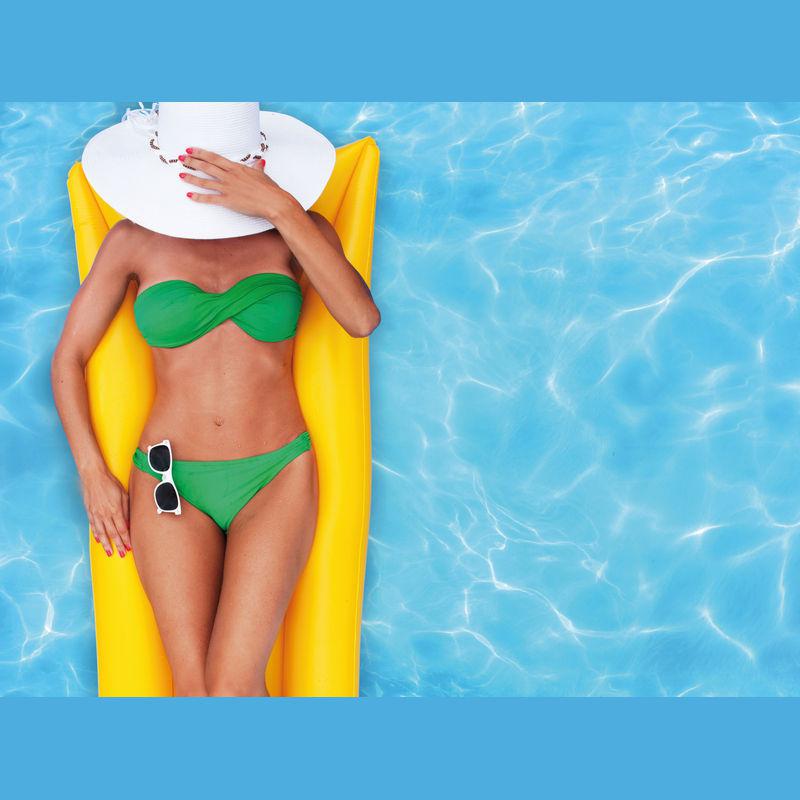 Saltea de plajă Galben