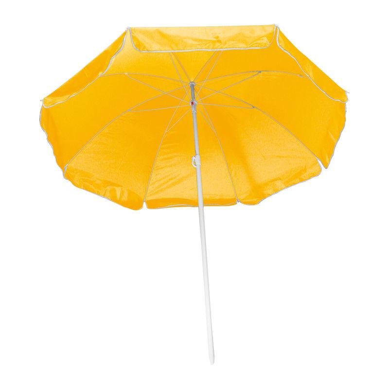 Umbrelă de plajă în husă transparentă Galben
