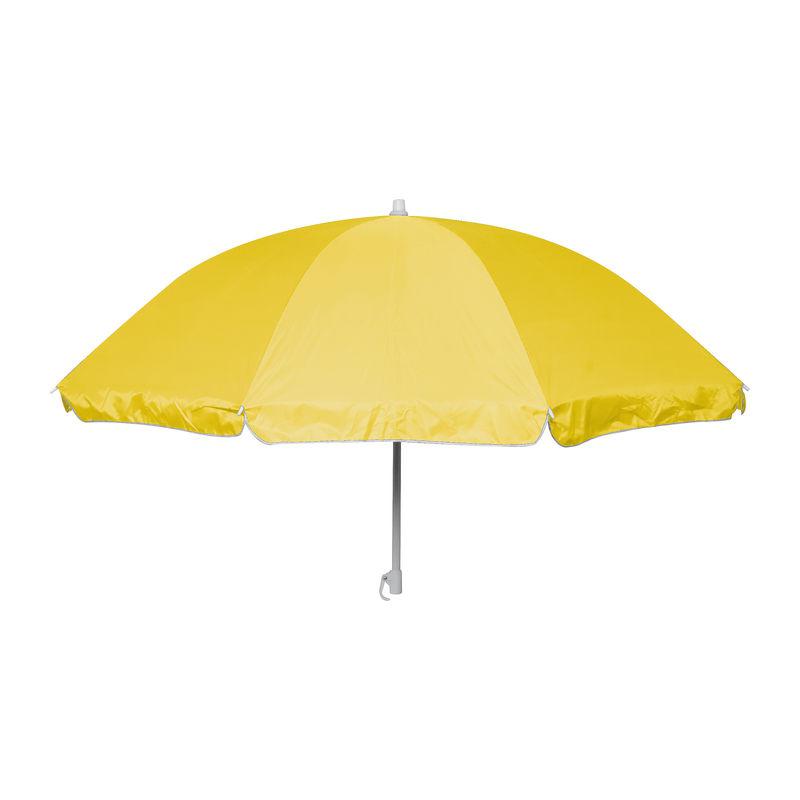 Umbrelă de plajă în husă transparentă Galben