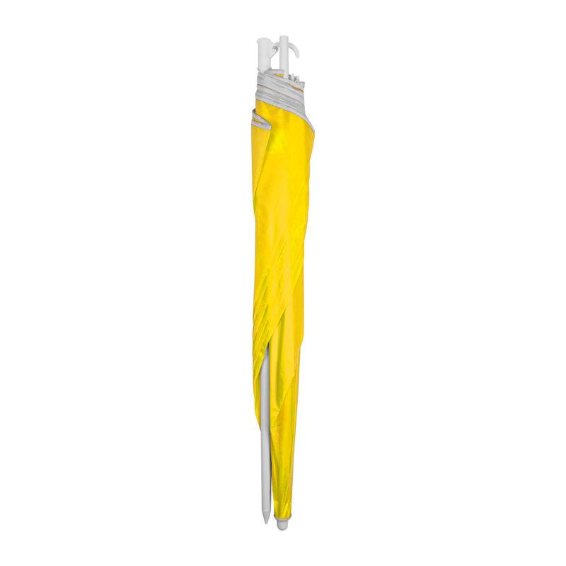 Umbrelă de plajă în husă transparentă Galben