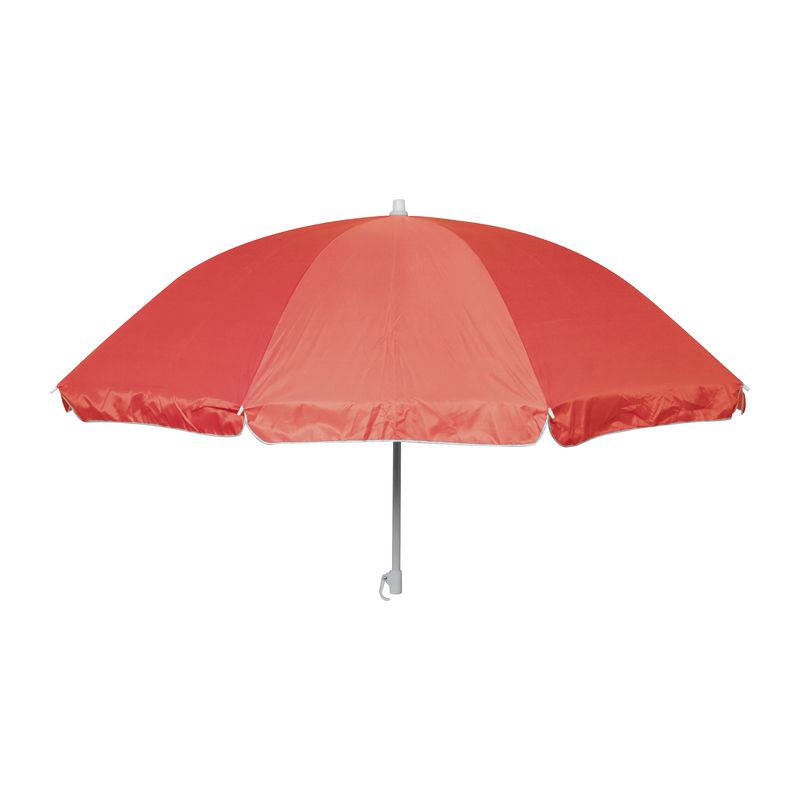 Umbrelă de plajă în husă transparentă Roșu